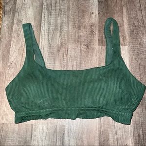 Aerie Green Scoop Bikini Top